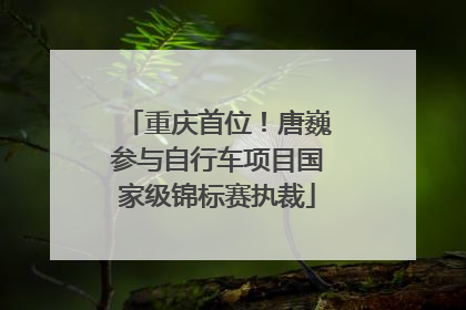 重庆首位！唐巍参与自行车项目国家级锦标赛执裁