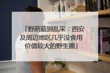野蘑菇别乱采：西安及周边地区几乎没食用价值较大的野生菌