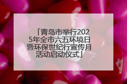 青岛市举行2025年全市六五环境日暨环保世纪行宣传月活动启动仪式