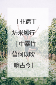 非遗工坊采风行｜中泰竹笛何以吹响古今