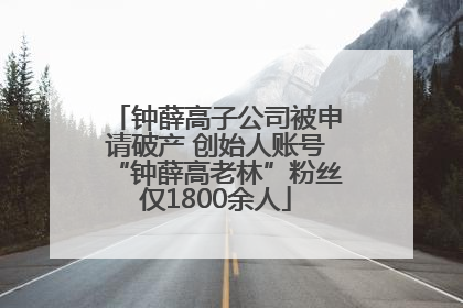 钟薛高子公司被申请破产 创始人账号“钟薛高老林”粉丝仅1800余人