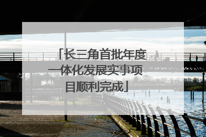 长三角首批年度一体化发展实事项目顺利完成
