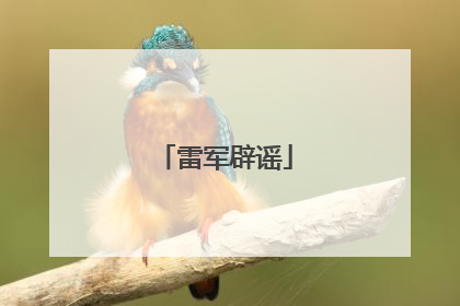 雷军辟谣