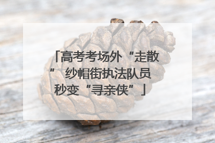 高考考场外“走散” 纱帽街执法队员秒变“寻亲侠”