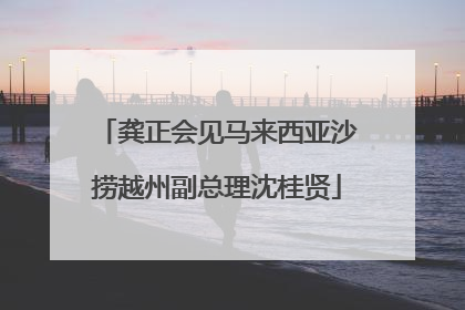 龚正会见马来西亚沙捞越州副总理沈桂贤