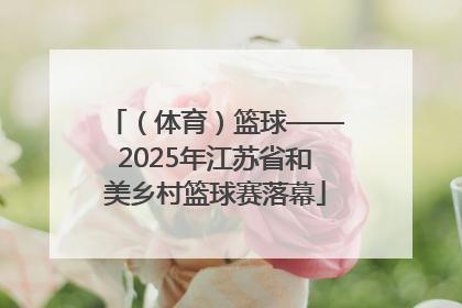 （体育）篮球——2025年江苏省和美乡村篮球赛落幕