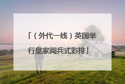 （外代一线）英国举行皇家阅兵式彩排