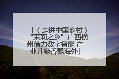 （走进中国乡村）“茉莉之乡”广西横州借力数字智能 产业升级香飘海外