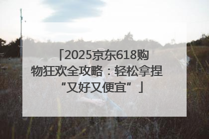 2025京东618购物狂欢全攻略：轻松拿捏 “又好又便宜”