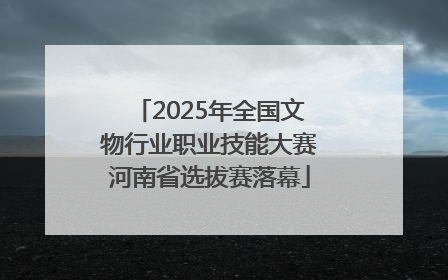 2025年全国文物行业职业技能大赛河南省选拔赛落幕