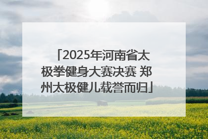 2025年河南省太极拳健身大赛决赛 郑州太极健儿载誉而归