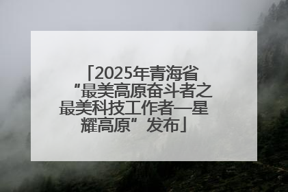 2025年青海省“最美高原奋斗者之最美科技工作者—星耀高原”发布