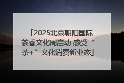 2025北京朝阳国际茶香文化周启动 感受“茶+”文化消费新业态
