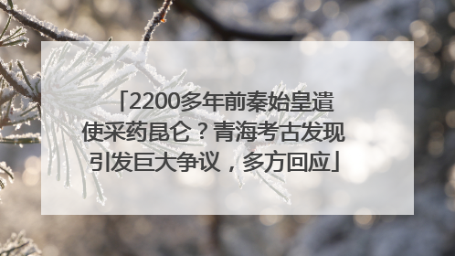2200多年前秦始皇遣使采药昆仑？青海考古发现引发巨大争议，多方回应