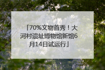 70%文物首秀！大河村遗址博物馆新馆6月14日试运行